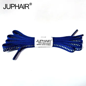 JUP1-12Pair Albastru Regal Unisex Superficial Reflectorizante Șireturile de Siguranță Șireturile Invizibil Șireturile de Funcționare Sport Sneaker de Baschet