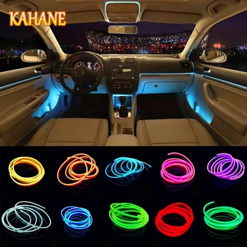 KAHANE 2M Lumina Rece EL Sârmă Flexibilă Masina Decora Lumina de Neon PENTRU Toyota CHR Corolla, Avensis Nissan Qashqai J11 Tiida X-Trail