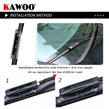 KAWOO 2 buc Auto Wiper Blade 23