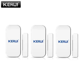 KERUI 3pcs/o mulțime 433mhz Senzor Wireless Usa/fereastra Pentru GSM PSTN Acasă Sistem de Alarmă de Securitate Acasă de Voce Inteligent Sistem de Alarma Antiefractie