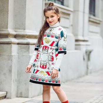 Kidsalon Rochie De Mireasa Halat Fille Enfant 2017 Fata De Iarna Dress / Toamna Fetita Printesa Rochie Imprimate Vestidos Fete Haine
