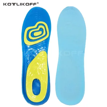 KOTLIKOFF Silicon Gel Insoles Absorbție de Șoc moale Confortabil tălpi de Pantofi Sport Branț Pad Masaj Branț pentru bărbați și femei
