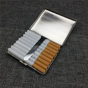 KUBOY KC6-06 Mordern calitate din oțel inoxidabil caz de țigară relief procesul de țigară, cutii de depozitare pubele pentru 9 țigări