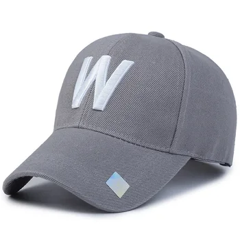 KUYOMENS Spălate Denim Snapback Pălării de Vară, de Toamnă Litera W Bărbați Femei Șapcă de Baseball Golf Cremă Beisbol Casquette Hochei Capace