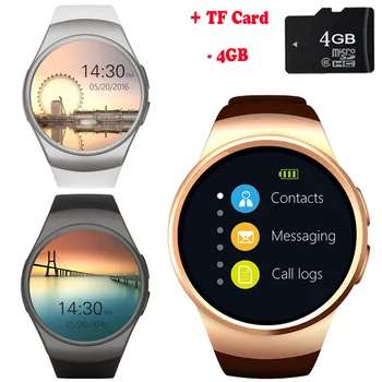 KW34 Bluetooth Ceas Inteligent Suport Full Screen TF & SIM Smartwatch Rata de Inima pentru Samsung Galaxy A9 A8 A7 A5 A3 J7 J5
