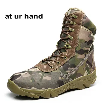 La Ur Mana Barbati Ghete Camuflaj pantofi Militare Tactice de Luptă Cizme Cizme de Deșert Botas Toamna Iarna pantofi mărimea 39-45