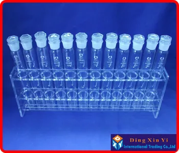 Laborator 100mlx12 Colorimetrice Sticlă Organică Tub Nessler Rack+12 piese 100ml Sticla tub colorimetric