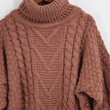 LANMREM toamna primăvara anului 2018 culoare solidă de vânzare fierbinte guler maneca lunga pulover tricotat ține de cald pulover femei M41003