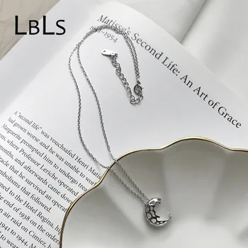 LBLS Argint 925, Colier Femei Crescent Moon Glow Colier Fashion Design Nou, Argint 925 Bijuterii Coliere & Pandantive