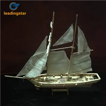 LeadingStar 1:100 Scara din lemn din Lemn cu Panze Nava Kituri DIY Acasă Model Home Decor Barca Cadou Jucărie pentru Copii zk40