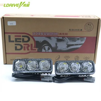 LED Universal Impermeabil Auto Far de Mare Putere Masina de Zi de Funcționare Lumina DRL Daylight Lampă Sursă de Lumină ABS 12V 2 BUC/Lot