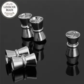 LINSOIR 5pcs/lot Rodiu Culoare Puternică Cleme Magnetice se Potrivește Rotund din Piele Colier Bratara Conectori Pentru a Face Bijuterii