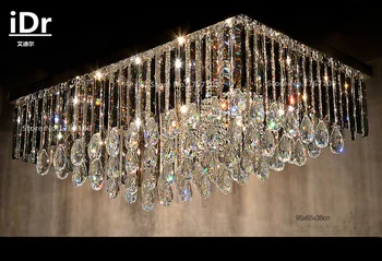 Living dreptunghiular cristal lumini LED lămpi de tavan dormitor minimalist modern de iluminat sala de mese iDr-0122