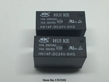 Livrare gratuita original nou releu 10buc/lot HUIKE releu de Putere HK14F-DC24V-SHG HK14F-24V-SHG 5PIN 10A 24V
