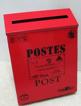 Livrare gratuita vintage de Lux Fier-Mail Caseta de e-Mail Găleată de Tinichea Ziarul Scrisoare din Metal rezistent la apa cutie Poștală Blocabil