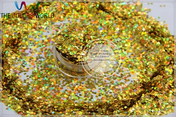 LM-2 Dimensiune 2 mm laser holografic de culoare de Aur Sclipici paillette formă Pătrată paiete pentru Unghii și DIY supplies1pack=50g