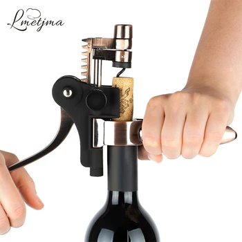 LMETJMA Iepure Tirbuson Deschizator de Vin Setul Include Folie Cutter Vid Dop de Vin Spirală și Sta Cu-o Cutie de Cadou KC0905-1