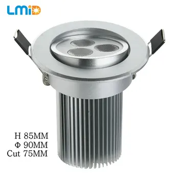 LMID Încastrat LED Lumina Plafon 9W 3*3W RGB Rotund Ultra-Subțire Led Panel Lumina DC12V CONDUS în Jos Lumina