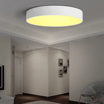 Lumini plafon Lămpi de Tavan LED-uri de Iluminat Interior de Prindere Negru/Alb Culoare Rotund Simplu Decor Sala de Mese Luminarias Luciu