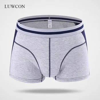 LUWCON 4buc/lot Modal Lenjerie pentru Bărbați boxeri Mozaic Confortabil Chilotei Multi-color Plus Dimensiune
