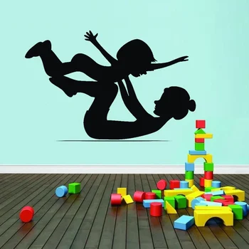 Mama și Copilul Gimnastica Autocolant de Perete de Artă Decalcomanii de Perete pentru copii Pentru Copii Pepinieră, Dormitor, Sala de Sport Decor Y10