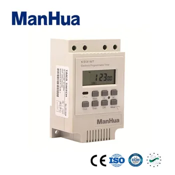 Manhua Programabil Săptămânal Digital Timer 220v pentru Exterior și Interior de Control în Timp