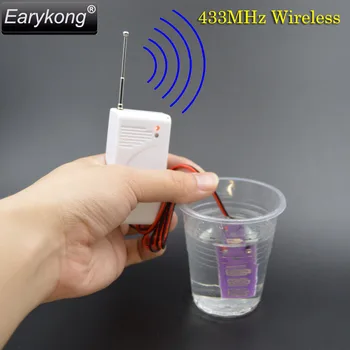 Mare de Promovare Wireless Detector de Apă Pentru Sistemul de Alarmă GSM 433MHz Senzor de Alarmă Se va alarma atunci când atinge apa