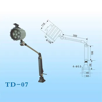 Mare qulity 12W 24V cu LED-uri impermeabil brațul lung Ori de lucru lampă / mașină de lumini de lucru / de Iluminat / echipamente lampă de lot pentru