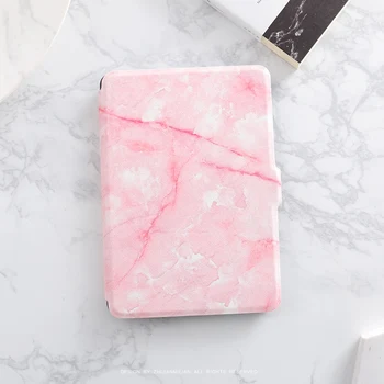 Marmura roz de Cereale Magnet PU Flip Cover pentru Amazon Kindle Paperwhite 1 2 3 449 558 Caz 6 inch Ebook Tableta Caz din Piele de Caz