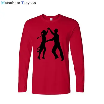 Matsuhara Taeyeon tricou brand barbati maneca lunga guler rotund ThePassionate Dans latino O-Neck tricou imprimare tricouri