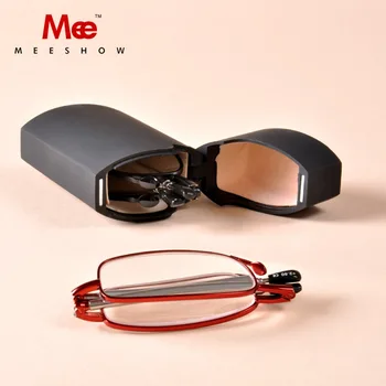 Meeshow mini Portable Reader cu Caz, a femeilor de bărbați, Ochelari de Citit Putere +1.0 +3.5, de Înaltă calitate ochelari de citit
