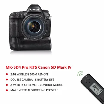 Meike MK-5D4 Pro battery grip cu telecomanda wireless pentru 5D mark IV