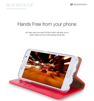 Mercury Goospery Blue Moon Flip Wallet Gel Caz Acoperire Pentru Samsung Galaxy S5 S6 S7 EDGE S8 PLUS NOTA 2 3 4 5