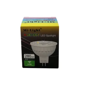 Mi.Lumina MR16 4W RGB+ CCT Bec LED FUT104 Estompat lumina Reflectoarelor Lampa RGB + Alb Cald + Alb RECE Interior