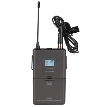 Microfon Wireless Nou U8000GT2 UHF cu 2 Canale Frecvență Fixă + Dinamic Ecran + K + Microfon Profesional