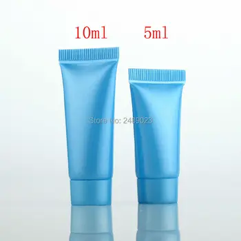 Mini-5 ml/10ml Moale Gol Clar Tub de Crema Cosmetice Containere Sampon lotiune de Curatare Faciala Tub de unică folosință, Sticle 100buc/lot