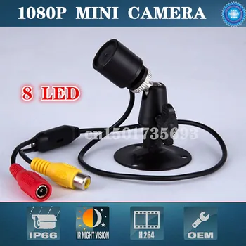 Mini Camera Cctv 1080p Con nu Uite Lumină Roșie Zi/Video cu vedere de noapte în aer liber rezistent la apa Ir Camera de Supraveghere Bullet