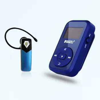 Mini Original RUIZU X26 Clip Bluetooth MP3 player 8GB Sport music player mp3 Recorder Radio FM, Suport TF Card +Liber Banderola