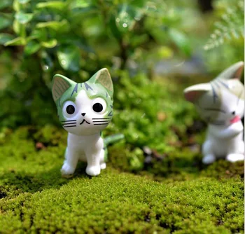 Mini pisica in miniatura figurine jucarii animale desene animate statuie Modele Bonsai de Gradina Mici Ornament Peisaj Home & Garden Decor