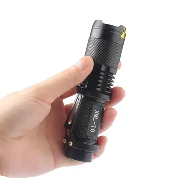 Mini Puternic Lanterna LED-uri Lanterna Zoom XML T6 18650 Mici Reîncărcabilă Lanterna LED-uri Impermeabil Zoomable Camping Lanterna Felinar