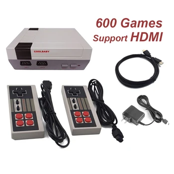 Mini TV Joc Consola Suport HDMI Retro Consolă de jocuri Video Built-in de 8-Biți 600 De Jocuri Clasice, Jocuri Portabile Player