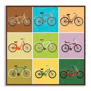 Minimalist Modern De Călătorie Vintage Retro Bike Biciclete A4 Arta De Imprimare Poster Hipster Perete Tablou Canvas Tablou Fara Rama Decor Acasă