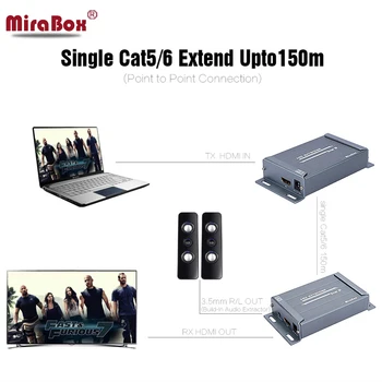 MiraBox RJ45 HDMI Extender HDMI Receptor Emițătorului prin TCP/IP IP Cablu Ethernet RJ45 Cat5e Cat6 Audio HDMI Extender Ca Splitter