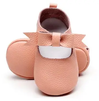 Moda Arc Mary Jane fetita pantofi din Piele Nou-născut Handmade Prima Pietoni copilul mocasini talpă moale Printesa pantofi