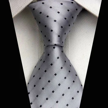 Moda Jacquard Cravate Pentru Barbati Solid cu Dungi Țesute Bărbați Gât Cravate Slim Polka Dot Geometrice Gravatas de Lucru de Afaceri ti se Potriveste Tie
