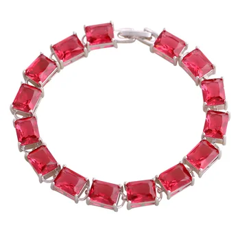 Moda pentru doamna Brățări brățări pentru femei Roz Cubic Zirconia Argint moda bijuterii 195 mm 7.65 inch B330