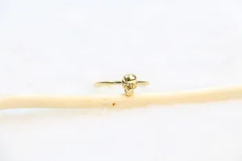 Moda single fantomă cap inel de Aur de Moda-culoarea/Placat Aur Antic Placat cu Argint Craniu inele de en-gros transport gratuit