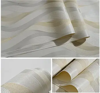 Moderne, Geometrice 3D Design de Perete de Hârtie Ondulat linie de Arta Tapet Camera de zi Dormitor PVC Stereo Perete de Fundal Papel de parede