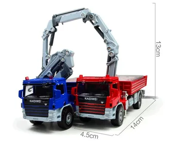 Montate pe camion macara camion 1:50 aliaj model de masina jucărie mare simulare de inginerie, turnarea metalelor, jucarii educative, transport gratuit