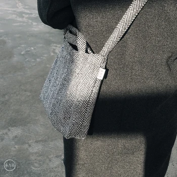 MOREUSEE clasice spic tesatura femei saci de messenger portabil pentru lumina de călătorie (DISTRACȚIE KIK)